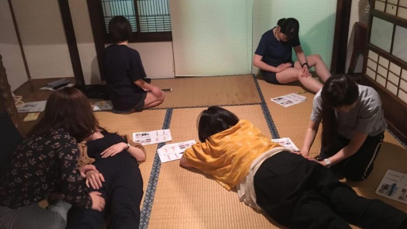 筋膜の実技練習